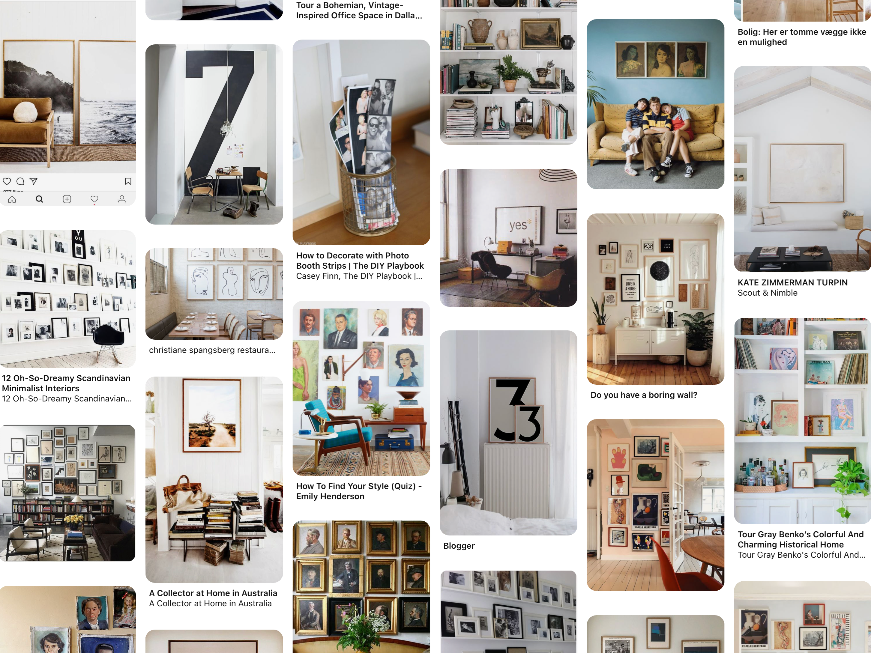 Framed Inspiration – Gallery Wall & Frame Ideas on Pinterest – MADE by ...