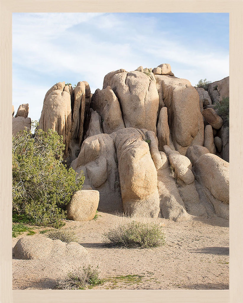 Artwork of ancient rock formations in Joshua Tree available in vertical sizes from 8x10 up to 30x45. Printed on archival luster matte paper. - PRINTSHOP by Denise Crew