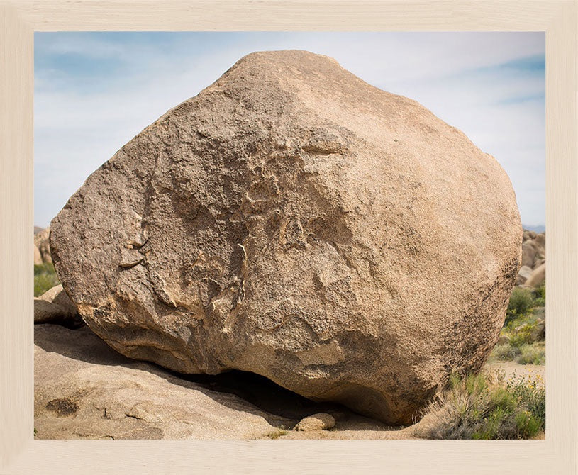 A large rock in the desert. Available in horizontal formats from 8x10 up to 30x45. Printed on archival luster matte paper. - PRINTSHOP by Denise Crew